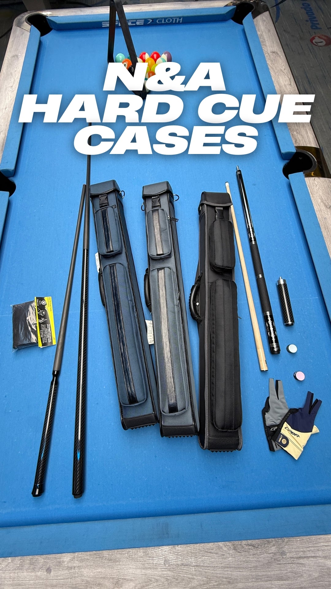 N&A 2x3 Hard Cue Cases